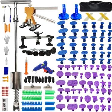Imagem de Cyundfix 176 peças Kit de remoção de amassados de carro sem pintura, reparo de danos de granizo da carroceria, ferramentas de remoção de amassados de carroceria, extrator de deslizamento de amassados