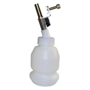 Imagem de Ysyqkn Frasco de 1 Litro para Fluido de Freio com Braçadeira Ajustável, 28 X 11 Cm, com Escala de Volume E Bico Metálico à Prova de Vazamentos.