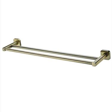 Imagem de Bar - Hardware Acessórios de banheiro Material de liga de polo duplo firmemente instalado não enferruja Toalheiro (Cor: Tamanho A: 50 cm) (A 70 cm)