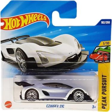 Imagem de Hot Wheels - CZinger 21C - Peak Persuit 1/10 - JBB96 - Short Card - Hypercar - White - Mattel 2025 - Officially Licensed Czinger Model from the 2025 Peak Pursuit Series (192/250) - 1:64