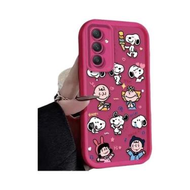 Imagem de Capa S-Snoopy Flower Para Samsung Galaxy S25 S24 Ultra S23 S22 plus A3