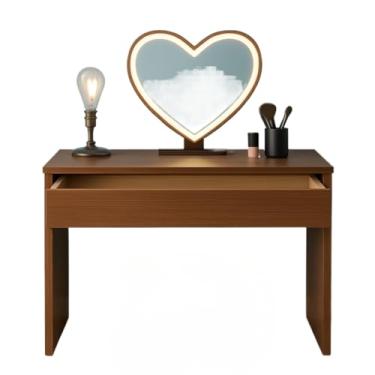 Imagem de Penteadeira Pequena com Gaveta 90cm – Console Camarim para Quarto(FREIJÓ)