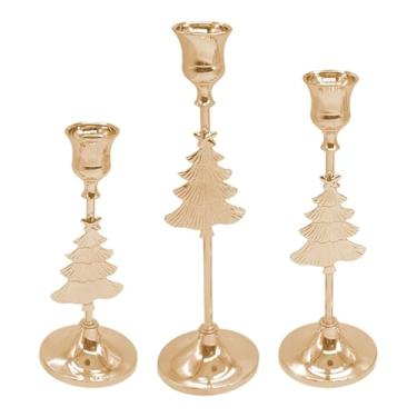 Imagem de Fxzqgnh Conjunto de 3 Peças de Castiçais em Estilo Francês, Candelabro para Cozinha, Sala de Jantar, Natal E Casamento, Style B, Tamanho real