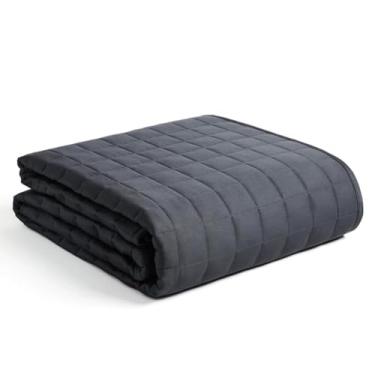 Imagem de HGTRH Cobertor ponderado, cobertor terapêutico com contas de vidro premium fibra de bambu para melhorar o sono relaxa o traje corporal para uma pessoa usar em camas de solteiro e casal 122 x 182 cm 9