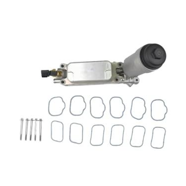 Imagem de REVO Caixa do filtro de óleo do refrigerador de óleo do motor para Dodge Challenger/Charger/Durango/Grand Caravan/Journey/Grand Cherokee 3.6L V6 Replace# 5184304AE, 5184304AF