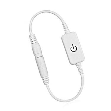 Imagem de GLOGLOW Mini Interruptor de Toque Dimmer LED de 12 a 24 V, Interruptores Dimmer 4A Controlador de Brilho de Luz de Tira de Cor única, Em Linha para Iluminação de Gabinete e Decoração de Casa Mini 12