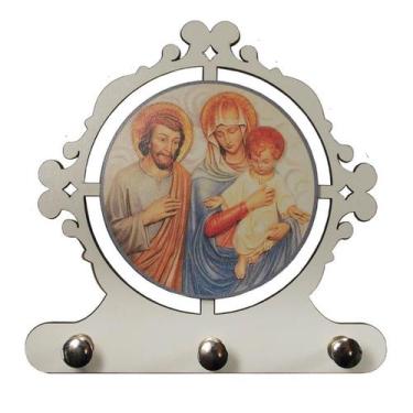 Imagem de Porta Chave Sagrada Família 12cm - SJO Artigos Religiosos
