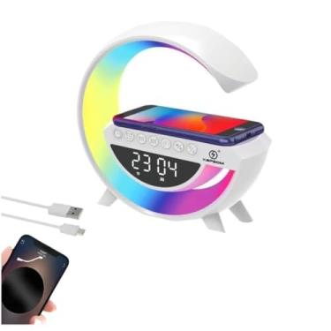 Imagem de G-Infinity™ Caixa de Som G-Speaker Pro Station 5 em 1| Caixinha Som Bluetooth, Luminária RGB e Carregador por Indução PREMIUM