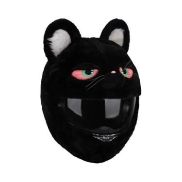 Imagem de Capa Protetora De Capacete De Pelúcia Fluffy Para Motocicleta, Proteçã