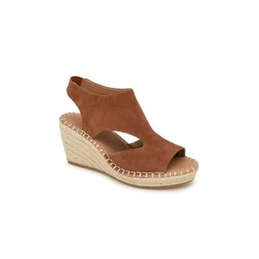Imagem de Gentle Souls by Kenneth Cole Sandália feminina Cody Espadrille Wedge, Camurça Lugguge, 35