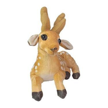 Imagem de Rena De Pelúcia Deitado Realista Cabeça Durinha 30Cms - Tuka Toy