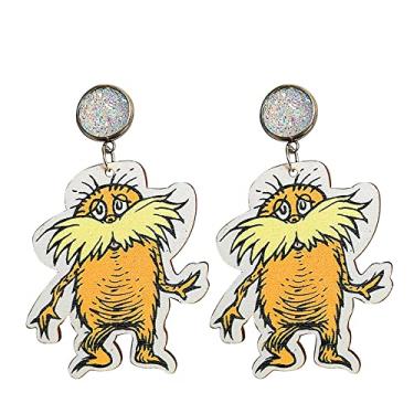 Imagem de Brincos de madeira engraçados empilháveis com pingente de lápis, pilha de livros para mulheres, meninas, professores de bibliotecário clássico, estudante, formatura, volta às aulas, joias, Madeira, madeira