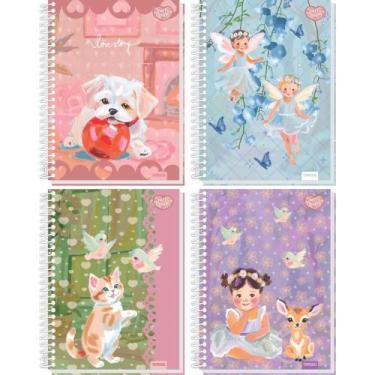 Imagem de Caderno 10X1 Capa Dura Sweet Dreams 160FLS Papel CART Pacote com 02 - 