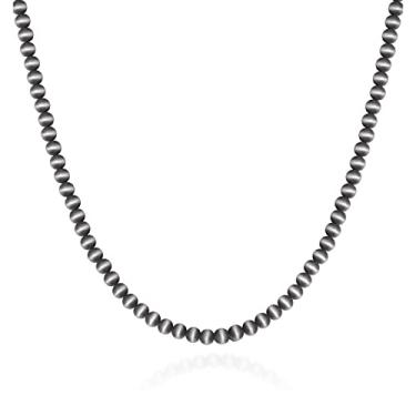 Imagem de Colar redondo de pérolas pretas imitação de pérolas pretas colar de pérolas pretas para noivas colar em camadas 4-6 mm joia presente para mulheres, outro