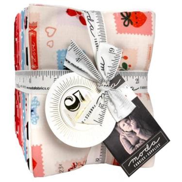 Imagem de Lizzy House Funny Valentine 28 quartos gordos 1 painel Moda Fabrics 37140AB