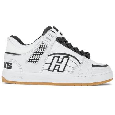 Imagem de Tênis Hocks Unissex Couro Bold Negative Film  Branco, Branco, 35