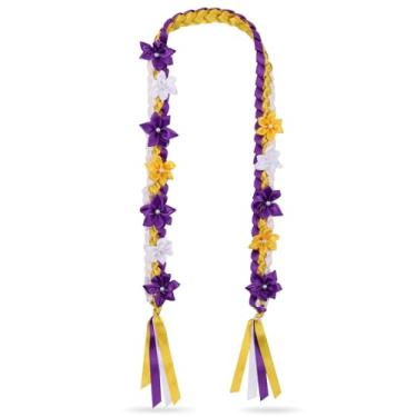 Imagem de TFTANFAN Colar floral havaiano Lei para cerimônia de graduação dinheiro lei presente para mulheres e homens, standard, Nylon, Sem Pedra Preciosa