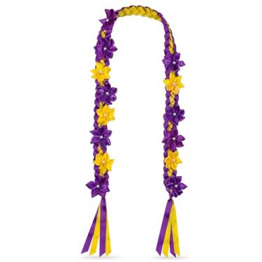 Imagem de TFTANFAN Colar floral havaiano Lei para cerimônia de graduação dinheiro lei presente para mulheres e homens, standard, Nylon, Sem Pedra Preciosa