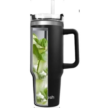 Imagem de Copo ulta de grande capacidade de 1,134 g com alça isolada cor preta