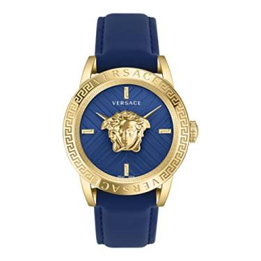 Imagem de Versace Relógio masculino de luxo V-Code Collection, Dourado, OS, Versace | V-Code