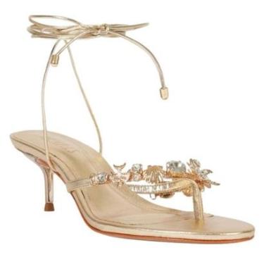 Imagem de Sandália Schutz Salto Fino Dourada-Feminino