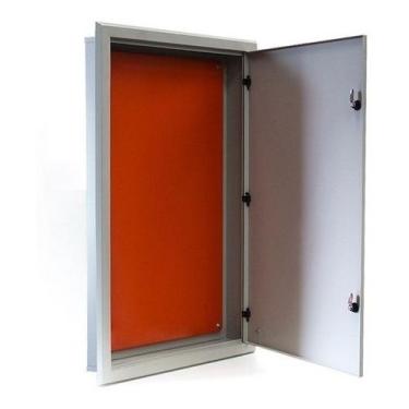 Imagem de Quadro De Comando Embutir Chapa 70x60x12cm Com Flange - Lumibras