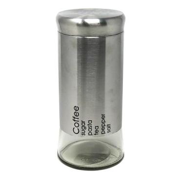 Imagem de Pote Vidro Com Tampa Inox 20X8.8 Cm - Mabel