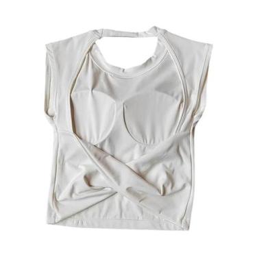 Imagem de Top De Yoga Feminino Sexy Sem Costas De Secagem Rápida Com Almofada De