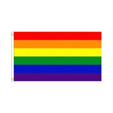 Imagem de Bandeira do orgulho do arco-íris gay LGBT 90x150CM - NONE, 60x90cm, Br