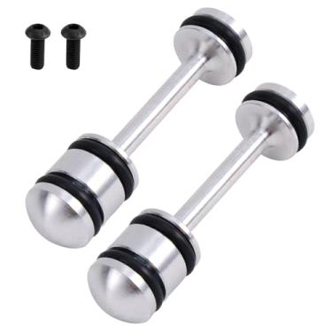 Imagem de BOXOB 2 Desviador de Óleo Barbell, Bujão de Galeria Óleo Alto Desempenho em Liga Alumínio com Parafusos, para Motores LS Gen III/IV L92/99/33, LS1/2/3/6, LQ4/9, 4,8/5,3/5,7/6,0/6,2L (Preto)