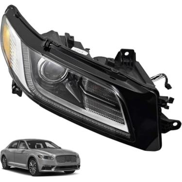 Imagem de ShenBrala Conjunto de faróis HID Xenon GD9Z-13008-A Novo para Lincoln Continental 2.7L 3.0L Duratec 2017-2020, com nivelamento de farol; GD9B-13005-DK, GD9Z-13008-W, GD9Z-13008-J, GD9Z-13008-J, GD9Z