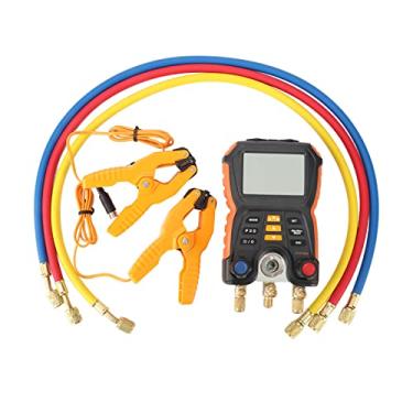Imagem de WALFRONT Medidor Coletor Digital 2 Em 1 HVAC Refrigeração Testador Digital de Temperatura de Pressão Com Seleção de 83 Refrigerantes Modo de Bomba de Calor para Manutenção de Detecção