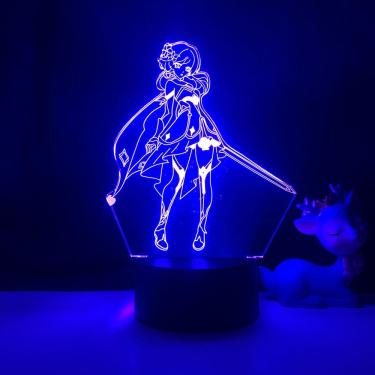 Imagem de Luz noturna LED 3D Plants vs Zombies Travellers que muda de cor