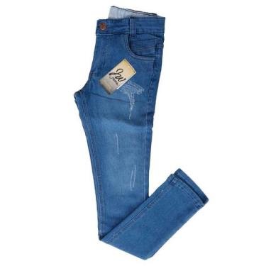 Imagem de Calça Jeans Masculina Infantil Meninos 2 ao 16 moda infanto juvenil pe