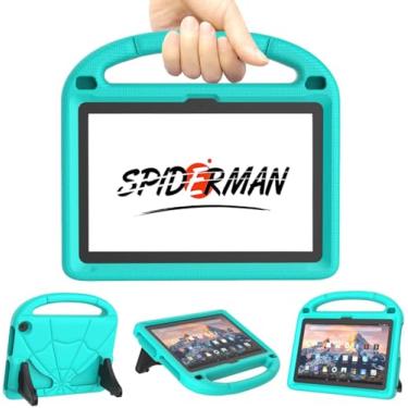 Imagem de Capa infantil para Tab 2024 de 2024, DICEKOO leve à prova de choque e à prova de choque com alça de suporte, também para tablet Tab 20.3 cm - Turquesa