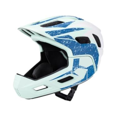 Imagem de oshhni Capacete de ciclismo infantil para ciclismo de estrada, a impactos, ideal para bicicletas de equilíbrio e skates, Azul Verde