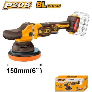 Imagem de Politriz Roto-Orbital INGCO 6'' BL Bateria 20V P20S