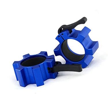 Imagem de SPYMINNPOO Bloqueio de Colarinho de Barra, Trava de Liberação Rápida para Treinamento Fitness, Musculação, Clipes de Liga de Alumínio para Treino de Academia, 2 Peças de 50mm (#1)