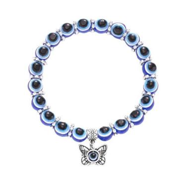 Imagem de Pulseira Olho Grego Azul Para Homens E Mulheres, Joia Artesanal Turca 