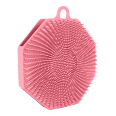 Imagem de Escova de chuveiro de silicone, bucha de silicone - Mutrifício de silicone macio,Esfoliante de pele, massageador de couro cabeludo, acessórios de banho e chuveiro, esponjas de bucha para lavagem