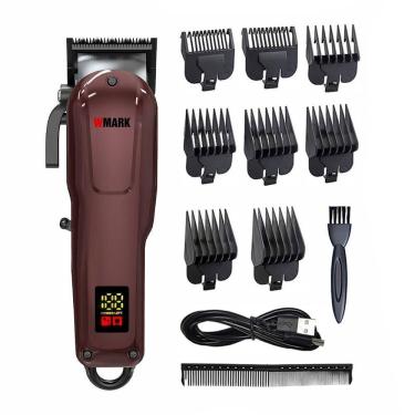 Imagem de Maquina Wmark Cortar Cabelo Ng 1001 Profissional Vermelho