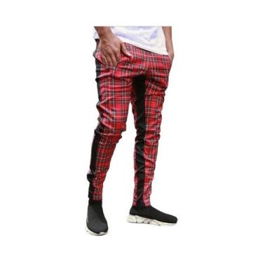Imagem de Calças Jogger Masculinas Pretas Justas, Roupas Casuais Para Esportes, 