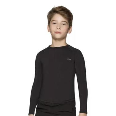 Imagem de Camiseta Manga Longa 4 Tamanhos Proteção Solar Uv 50+ Selene, Preto, 6