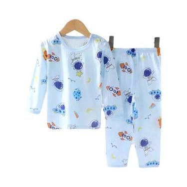 Imagem de Conjunto De Pijamas De Algodão Para Bebês De 0 a 5 Anos, Pijamas De Ma