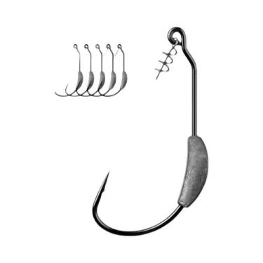 Imagem de Anzóis De Cabeça Articulada Tipo Jig Crank Com Anzol Offset Para Iscas