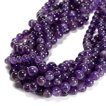 Imagem de 38 peças ametista roxa 10 mm contas de pedra natural pedra redonda pedra genuína verdadeira para pulseira faça você mesmo joias fabricação de cordas