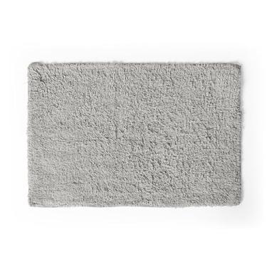 Imagem de Tapete Banheiro Atoalhado Capacho Piso Lavavel em Maquina com Algodão Vitoria (1, Cinza)