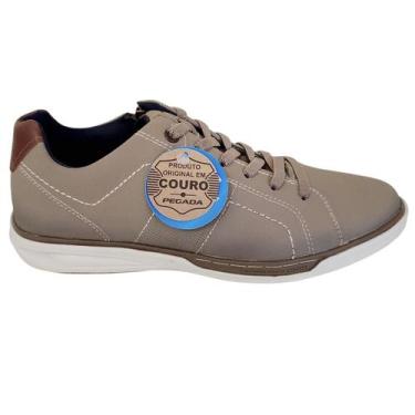 Imagem de Sapato Pegada Em couro Solado Com Amortecimento Tamanho:39Cor:Bege, 40