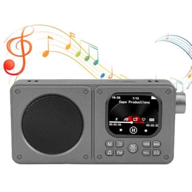 Imagem de Zopsc Rádio Portátil, Bluetooth Recarregável 5,4 AM FM Rádio de Vídeo Portátil MP3 MP4 Player Com Tela de 2,01 Polegadas, Entrada para Fone de Ouvido, Antena de 23,6 Polegadas, para