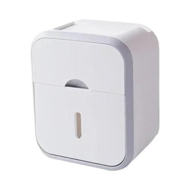 Imagem de Organizador De Papel Higiênico À Prova D'água, Montado Na Parede, Caix